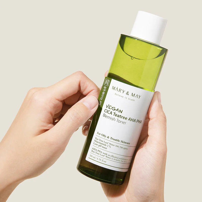 Mary&May Vegan CICA Tea Tree AHA PHA Toner